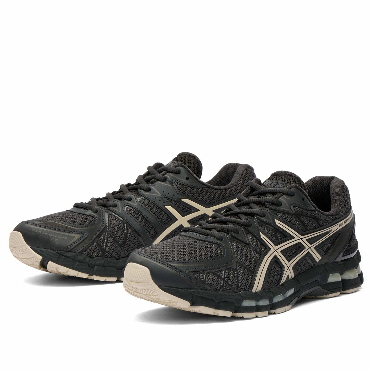 Asics Men's GEL-KAYANO 20 Sneaker in Obsidian Grey/Oatmeal