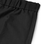 The Row - Black LA Track Slim-Fit Tapered Cotton Trousers - Black