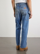 Cherry Los Angeles - Paint-Splattered Distressed Straight-Leg Jeans - Blue