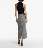Oscar de la Renta Cotton-blend bouclé pencil skirt