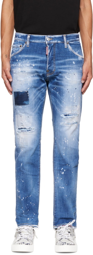Photo: Dsquared2 Blue Cropped Cool Guy Jeans