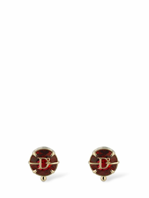 Photo: DSQUARED2 D2 Crystal Clip-on Earrings