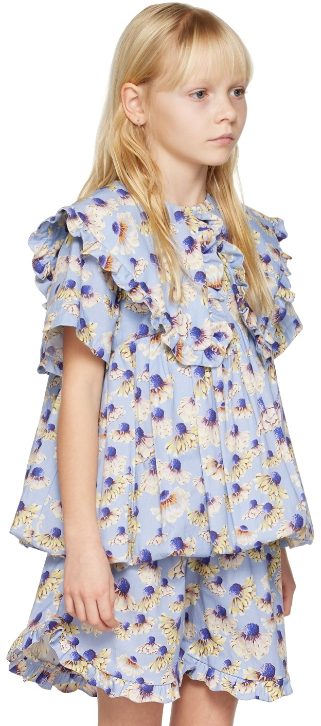 Kika Vargas SSENSE Exclusive Kids Blue Lauri Top