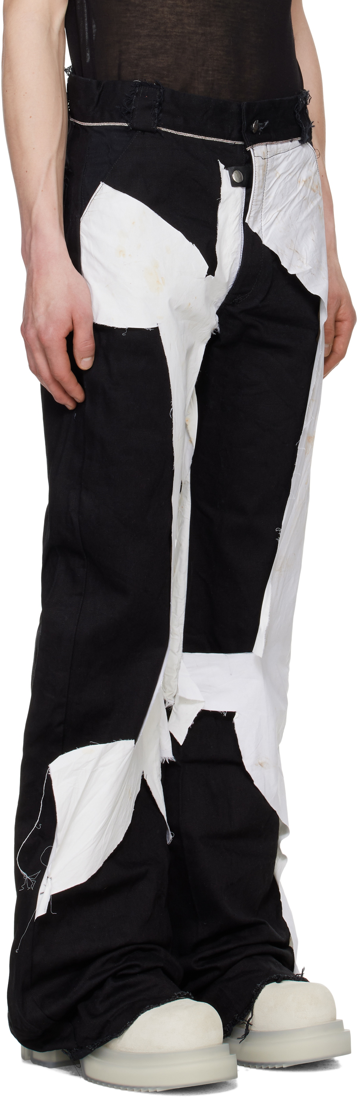 Swampgod White & Black Cutout & Swampwash Trousers