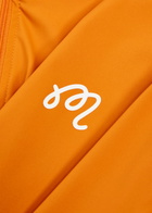 Malbon Santiago Logo Half-zip Stretch-jersey Mid-layer Jacket Orange