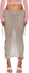 TYRELL SSENSE Exclusive Beige Maxi Skirt