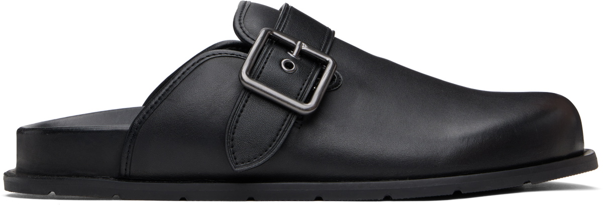 Coach 1941 Black Buckle Clogs