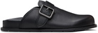 Coach 1941 Black Buckle Clogs