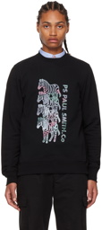 PS by Paul Smith Black Zebra Stack Sweatshirt