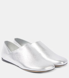 Loewe Toy metallic leather slippers