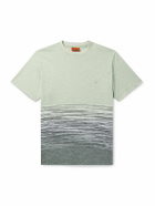 Missoni - Space-Dyed Cotton and Linen-Blend Piqué T-Shirt - Green