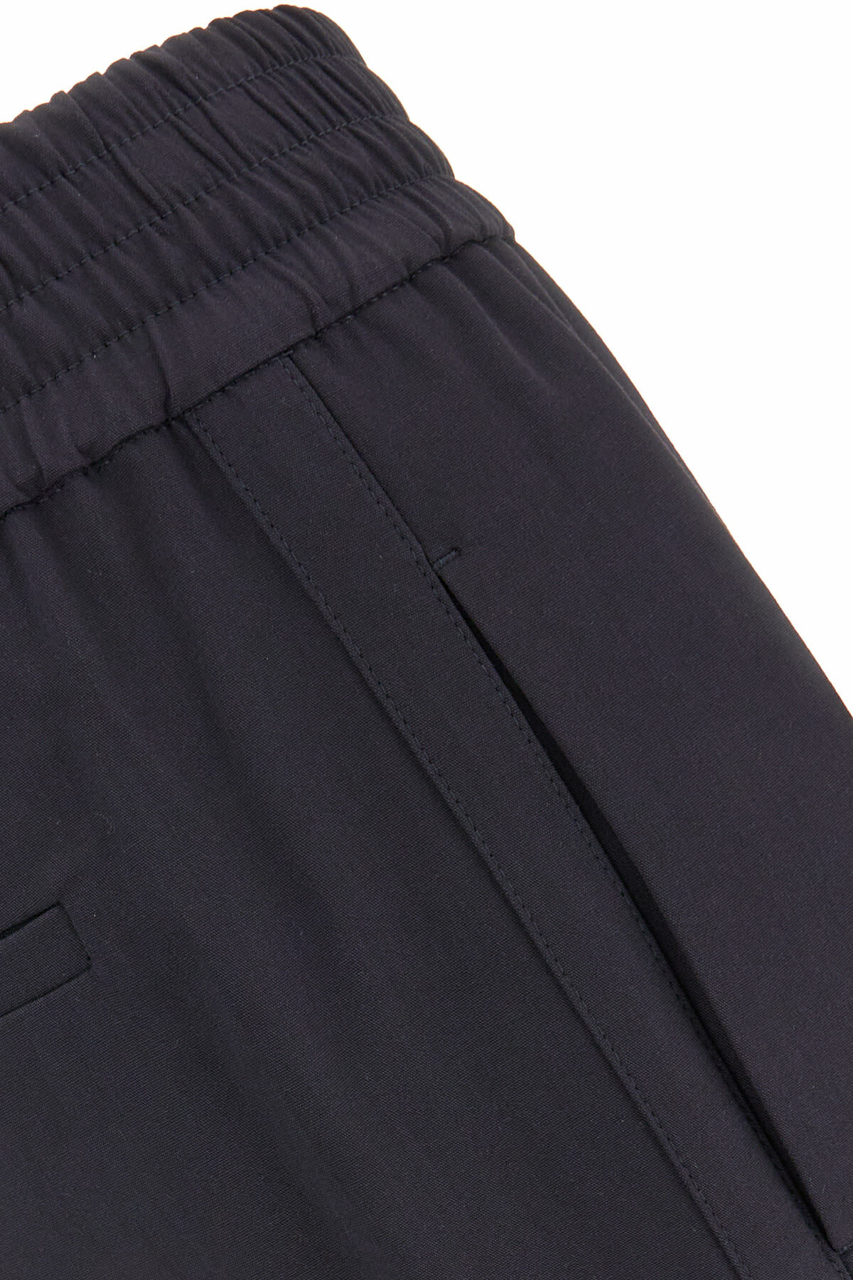 Brunello Cucinelli Blue Leather Pants main image 1