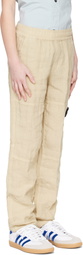 Stone Island Junior Kids Beige 3100002 Linen Trousers
