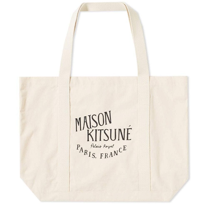Photo: Maison Kitsun&eacute; Palais Royal Tote Bag Neutrals