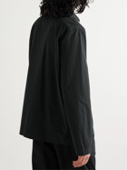 TEKLA - Organic Cotton-Poplin Pyjama Shirt - Black