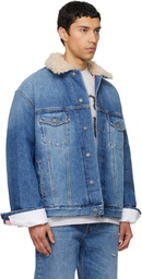 Acne Studios Blue Faded Denim Jacket