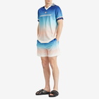 Casablanca Men's Football Shirt in Blue Gradient
