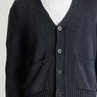 Corridor Men's Acid Wash Cardigan in Black
