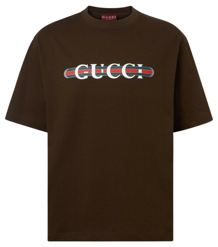 Photo: Gucci Logo cotton jersey T-shirt