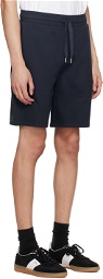 BOSS Navy Double Monogram Shorts