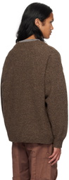 meanswhile Brown Double-Breasted Cardigan