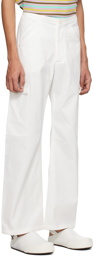 BLUEMARBLE White Straight-Leg Cargo Pants