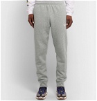 Nike - Sportswear Club Tapered Mélange Fleece-Back Cotton-Blend Jersey Sweatpants - Gray