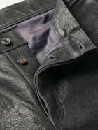 Enfants Riches Déprimés - Slim-Fit Panelled Leather Trousers - Gray