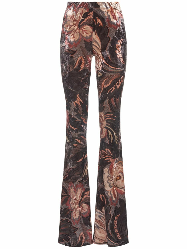 Photo: ETRO Printed Flared Jersey Pants