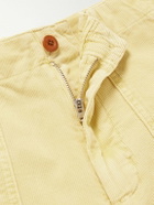 Outerknown - Seventyseven Straight-Leg Organic Cotton-Corduroy Shorts - Yellow