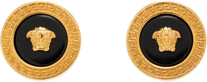 Photo: Versace Enamel Medusa Stud Earrings