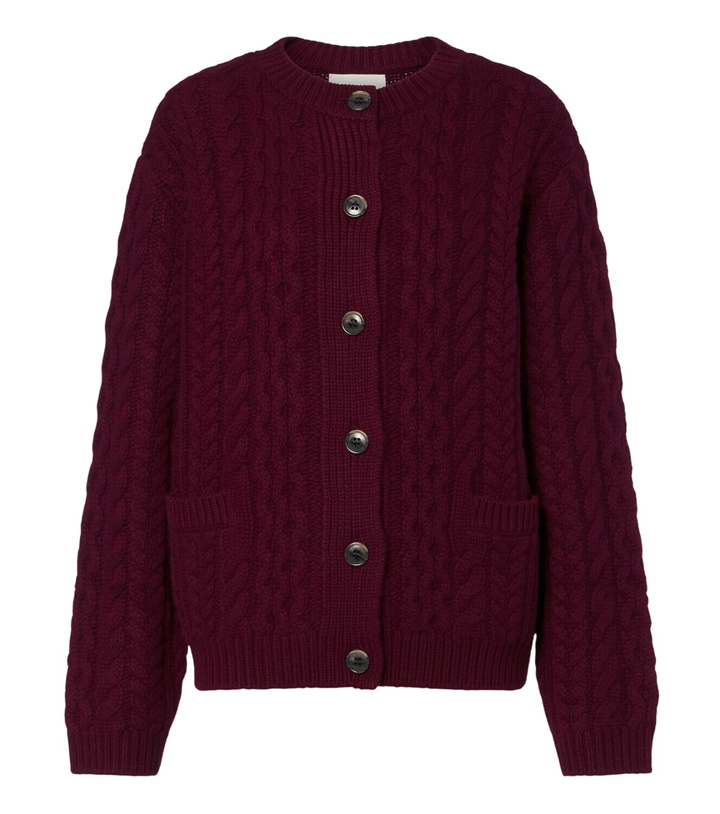 Photo: Lisa Yang Cable-knit cashmere cardigan