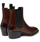TOM FORD - Webster Burnished-Leather Chelsea Boots - Men - Brown