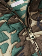 ERL - Quilted Camouflage-Print Cotton Down Jacket - Green