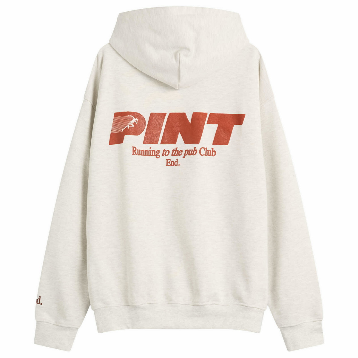 END. Pint Club Hoodie in Grey Marl