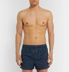 Derek Rose - Nelson Printed Cotton Boxer Shorts - Navy