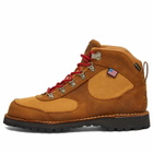 Danner Men's Cascade Crest Hiking Boot in Grizzly Brown/Rhodo Red