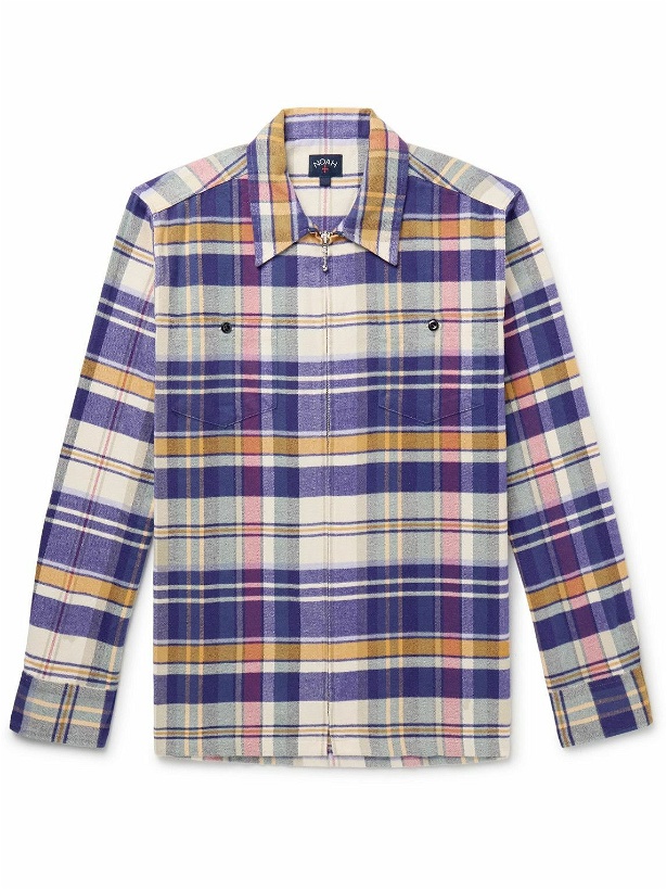 Photo: Noah - Checked Cotton-Flannel Overshirt - Multi