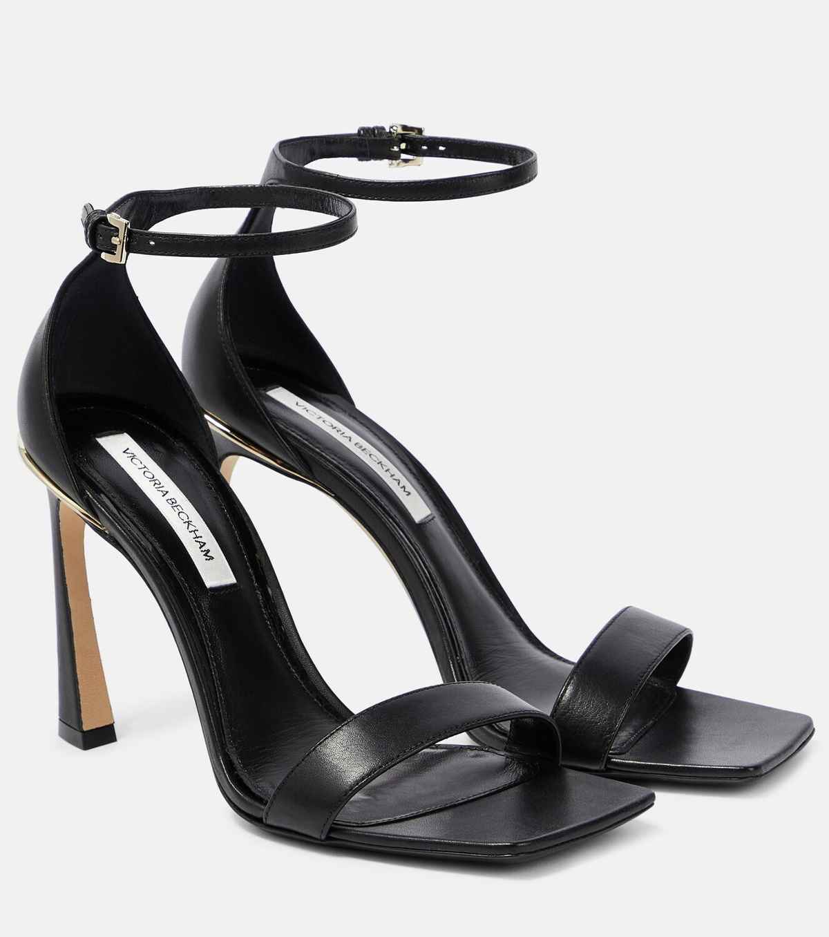 Victoria Beckham Rhinestone Sandals 90 - Silver main image 0