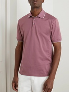 Brunello Cucinelli - Cotton-Jersey Polo Shirt - Pink