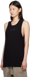 Fear of God ESSENTIALS Black Rib Tank Top