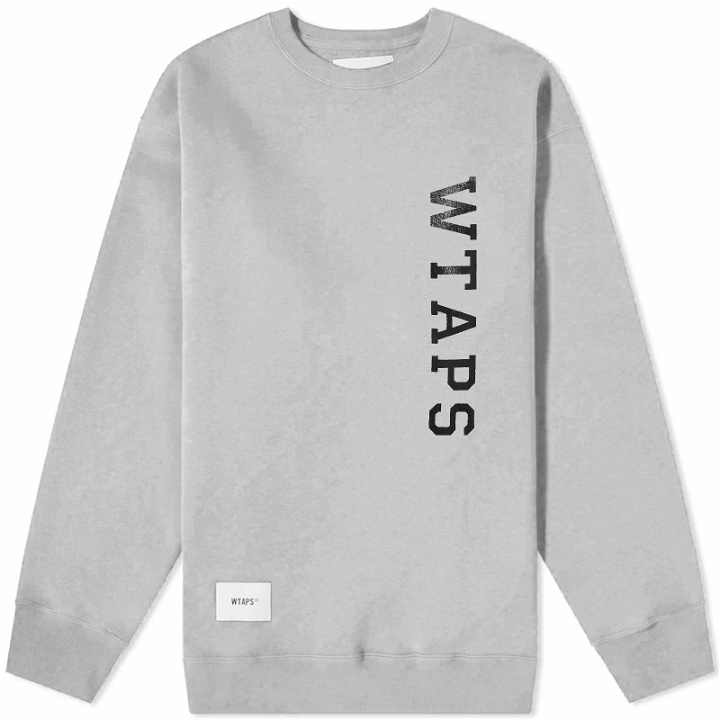 Photo: WTAPS Men's Design 01 Logo Sweater in Ash Grey