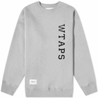 WTAPS Men's Design 01 Logo Sweater in Ash Grey