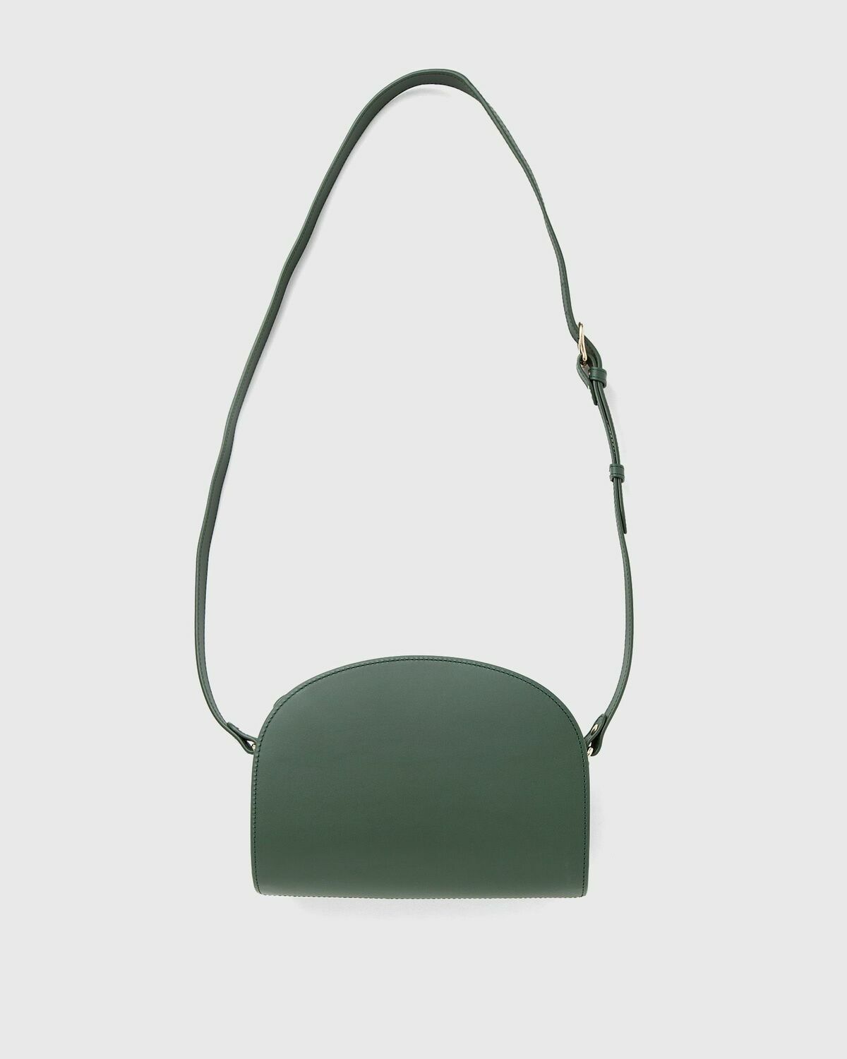 A.P.C. SAC DEMI-LUNE Green Mens Messenger & Crossbody Bag