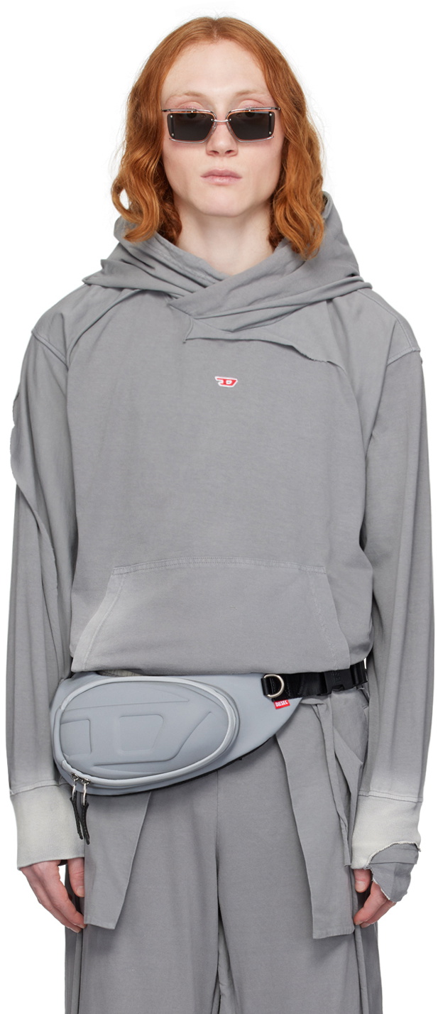【DIESEL】 S Strahoop Hood Gray Diesel Gray S-Strahoop-N1 Hoodie Diesel