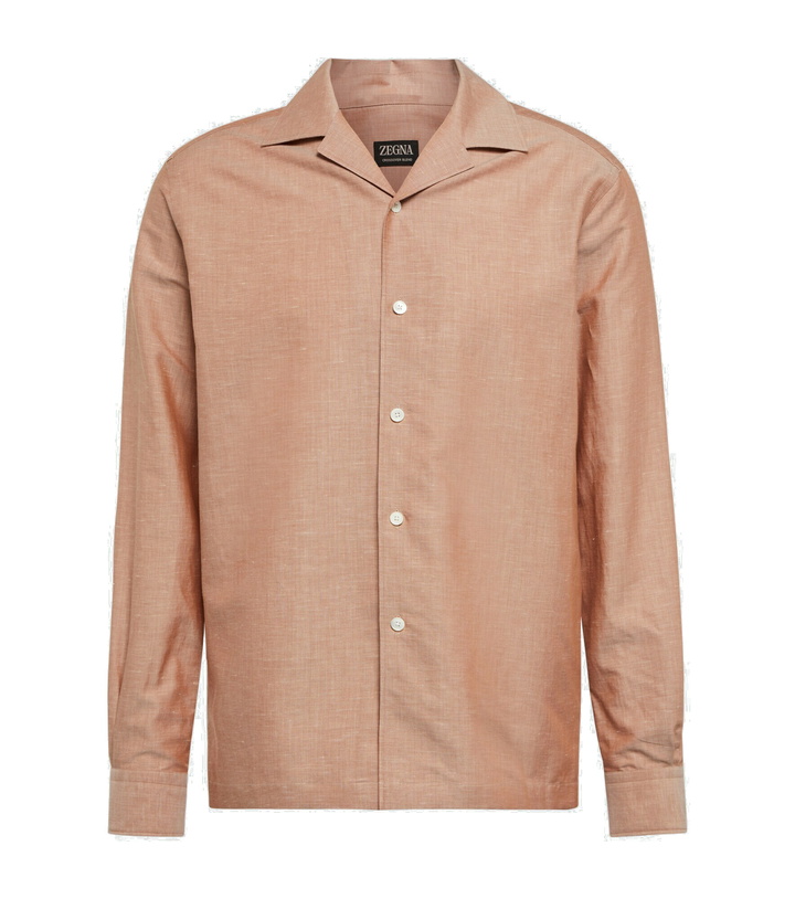 Photo: Zegna - Cotton and silk-blend shirt