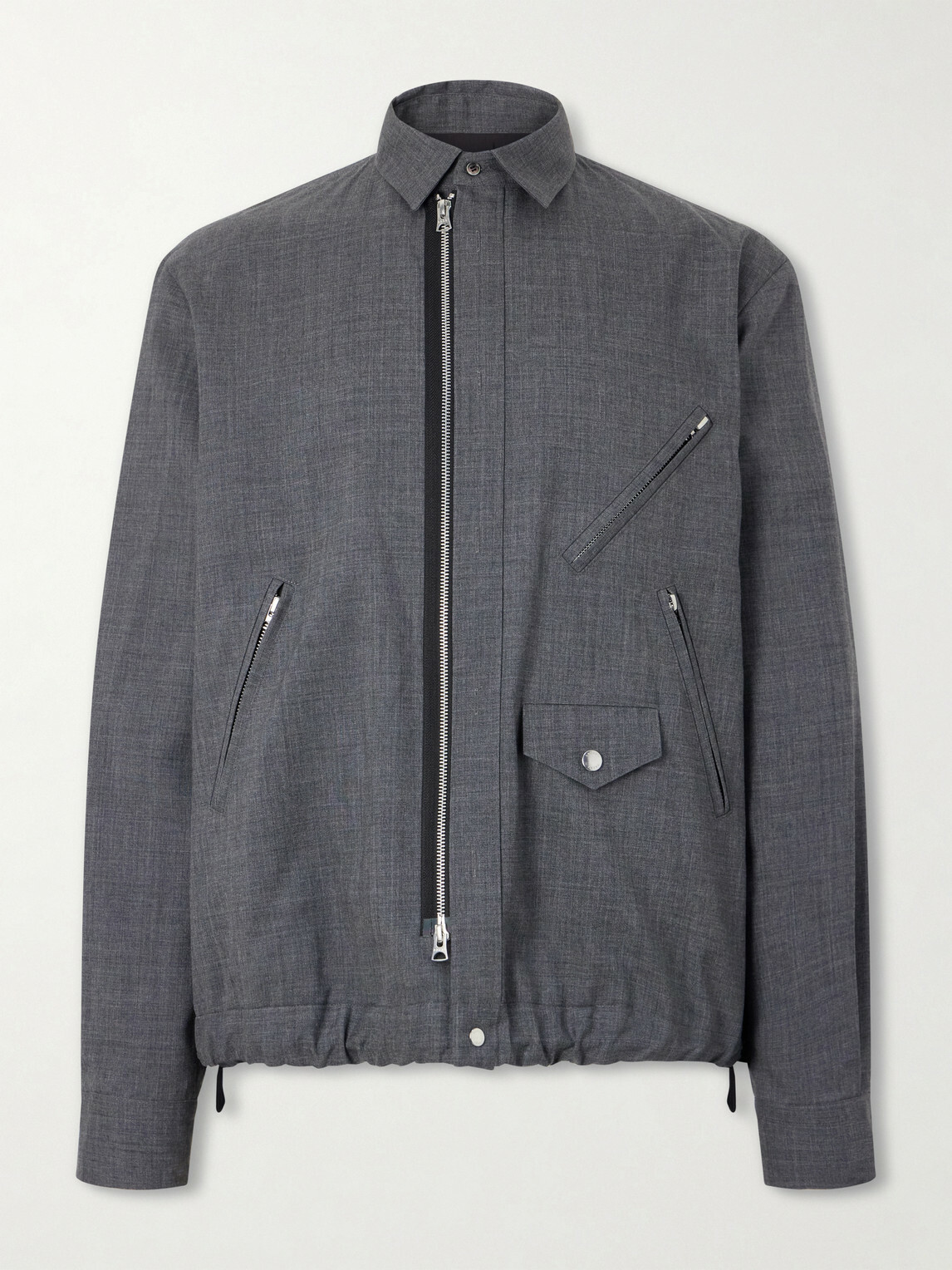 Sacai - Woven Blouson Jacket - Gray Sacai