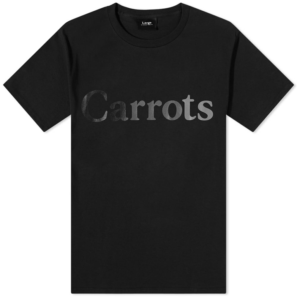 Photo: Carrots by Anwar Carrots Men's Wordmark T-Shirt in Black