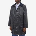 Barbour Men's Border Wax Jacket in Navy