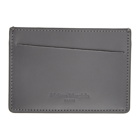 Maison Margiela Black and Grey Leather Card Holder